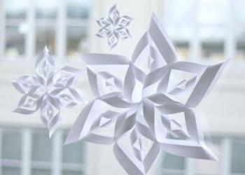 Как сделать новогодние снежинки своими руками Как сделать оригинальную снежинку из бумаги
