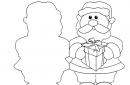 Snow Maiden ja Joulupukki yhdessä, reessä, paperipeurojen kanssa: stensiilit, mallit, mallit
